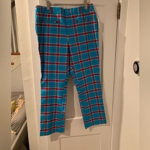 Anthropologie Plaid Kick Flare Pant - NWT - Size 14 TALL